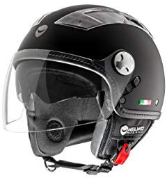 Helmet Milano Demi Jet Turbine Jet Helmet (S, Matte Black)