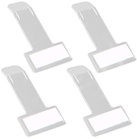 XINGSUI 4 Pcs Windschutzscheiben-Ticketclip, Parkschein-Clip, Windschutzscheiben-Genehmigungs-Selbstklebender Ticket-Clip, Clip für PKW-, LKW- und Caravan-Genehmigungen, Tickets und Rechnungen