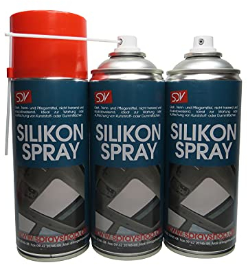 SDV Chemie Silikonspray Spray 12x 450ml Siliconspray Kunststoff- und Gummipflege Trennmittel Gleitmittel