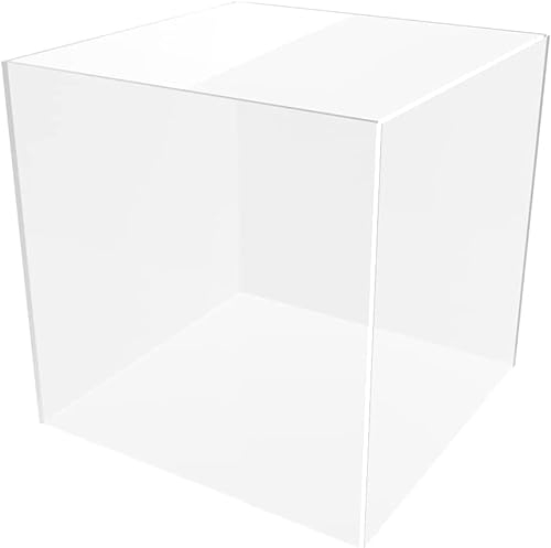 nattmann Ausstellungshaube aus Acrylglas PLEXIGLAS ® klar - Museumshaube Galerievitrine Standvitrine Haube (40 x 20 x 40 cm)