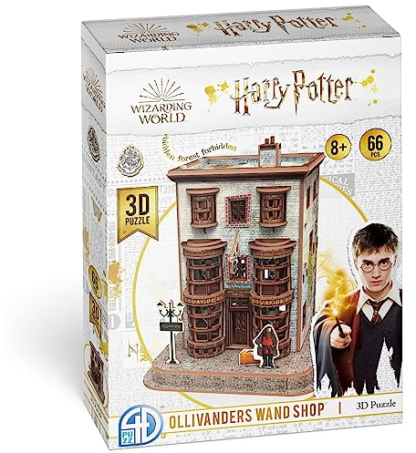 Asmodee CubicFun, Harry Potter Ollivander, Stäbchenhersteller, Bausatz, 3D-Puzzle, 66 Teile, ab 8 Jahren, HPP51069