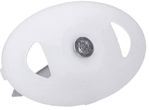 Generic 100x Nagelscheiben 3x40 mm - Montagenagel Stahl Oval Weiß | Schlagfester PP-Kunststoff, für NYM-Leitungen in Mauerschlitzen, hohe Bruchfestigkeit, robuste Fixierung auf Mauerwerk