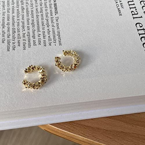 DAOMEI 2 Stück Korean Delicate Small Ear Cuff Set Ohrclip Gold Earcuffs Fake Knorpel No Piercing Ohrclips Für Frauen Hochzeit Schmuck