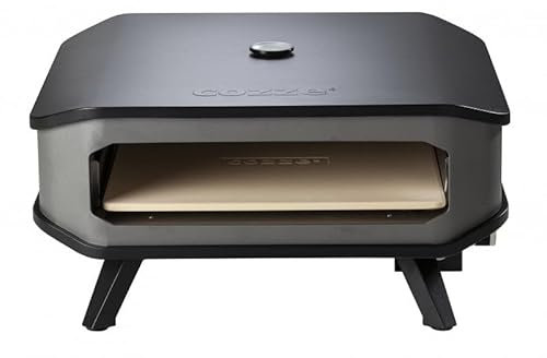 Forno per Pizza a Gas 17' Fino a 450° 42,5x42,5 cm con Pietra Refrattaria