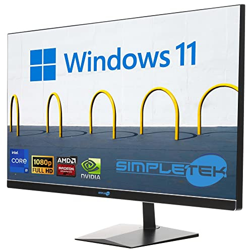 SIMPLETEK - PC All in One 27 Display Curved Windows 11 | Prozessor Core i9 12° Gen Videokarte GTX 1050Ti 4GB | 32GB RAM DDR4 SSD 960GB