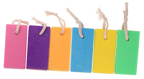 POPETPOP 6stücke Teiliges Bimssteine Zur Hornhautentfernung Langlebige Fußpflege Sanfter Dead Skin Remover Ergonomisch Für Männer Und Frauen Farben Zufällig