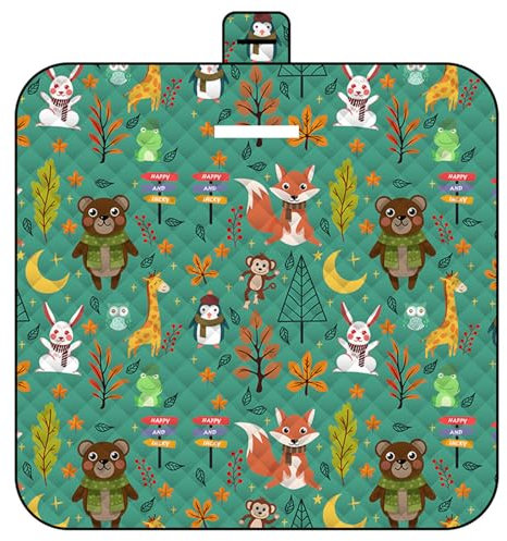 DOTBUY-SHOP Picknickdecke Wasserdicht, Campingdecke Kinder Stranddecke Maschinenwaschbar Faltbar Picknickmatte, für Outdoor Garten,Strand, Campen, Wandern und Ausflüge (150x200cm,Wald)