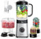 Sangcon 5 in 1 Jug Blender and Food Processor Combo for Kitchen, 3 Speed Control Blender Pulse 500W for Shakes and Smoothies,Grinding