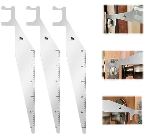 IUSOT 3 Stück üröffnungswerkzeug aus Edelstahl, Türöffnungswerkzeug aus Edelstahl Schlossöffner Manuelles Brecheisenwerkzeug, Tragbares Lock Picking Tool, für Feuerwehrleute, Ersthelfer, Polizisten