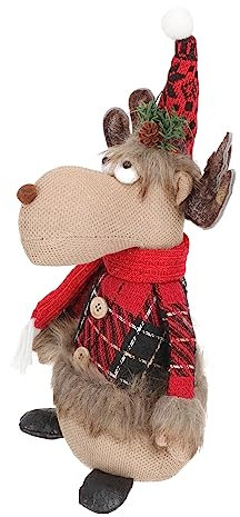 IMIKEYA Einzigartiges Plüsch Schneemann Rentier Puppe Weihnachtsdekor Für Home Office Party Spielzeug