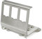 HB-DIGITAL Adaptateur de rail DIN pour module Keystone RJ45 à 3 ports, support en métal en acier inoxydable, 1,5 mm, pour montage sur rail DIN 35 mm, convient pour modules Keystone 14 x 16 mm