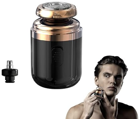 Horuili® 2 in 1 Mini rasoio elettrico, Mini rasoio elettrico portatile, rasoio elettrico per uomo, rasoio ricaricabile USB