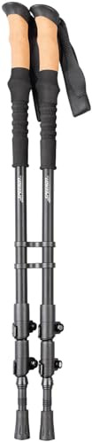 Speeron Trekkingstöcke: 1 Paar Teleskop-Wanderstöcke, Aluminium, Kork-Griff, höhenverstellbar (Gehstock, Nordicwalking-Stöcke, Spitzer)