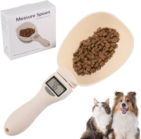 DAJASD Báscula digital de 800 g, cuchara medidora digital con pantalla LCD, 1 g de precisión con batería, cuchara medidora electrónica para cocina, comida para perros, especias, líquidos, etc