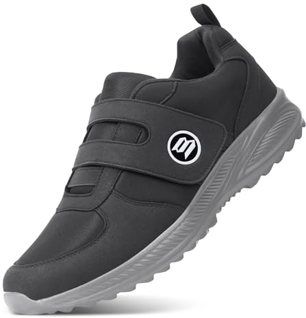Bigzagger Zapatos diabéticos para hombre y mujer, extraanchos con cierre de velcro, zapatos ortopédicos con suela de espuma viscoelástica, sin costuras, ultraligeros, zapatos de salud para pies