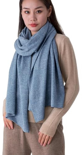 Prettystern 100% Kaschmir Schal XL Strick-schal, weich & warm, hochwertiger Winter-Stola für Damen und Herren
