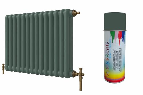 SCOOBYS PAINTS BACK IN THE MIX Premium Radiator Paint – 180 Colours – Heat Resistant Metal Paint for Radiators & Pipes, Quick Dry, Non-Yellowing, Multiple Finishes, Interior Use (Sage green)