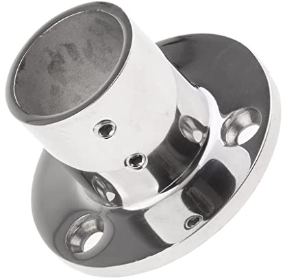 KBOLAE Pasamanos de acero inoxidable 316 de 90 grados para barco marino de 32 mm, plateado