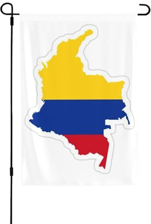 Bandera de Colombia, resistente a la intemperie, bandera de doble cara, 71 x 102 cm, decoración de temporada para jardín, patio y porche