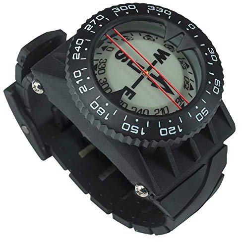Scuba Diving Wrist Compass, Waterproof Oil Filled Compass for Scuba, Camping, Kayaking and Outdoor Sports