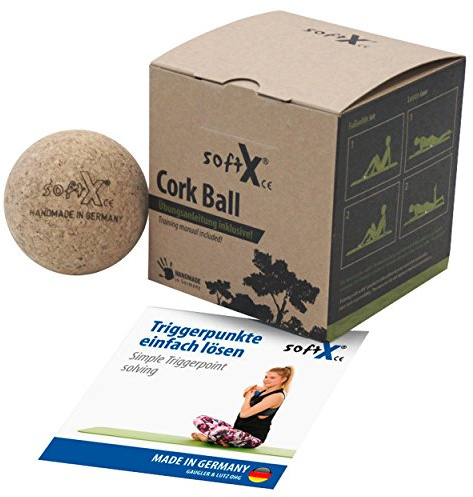 softX® Cork Ball 65, Ø ca. 6,5 cm, Handmade in Germany, hart, abriebfest, Faszien