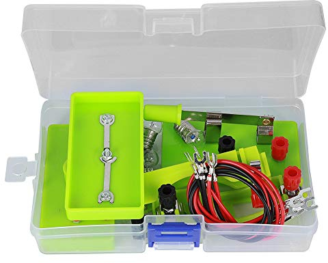 Kit motore circuito elettrico, kit didattico educativo Montessori per progetti scientifici STEM fai-da-te per bambini(verde)
