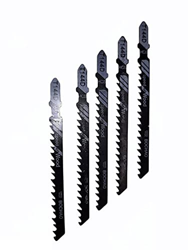 5 Lame per seghetto Alternativo Modello T144D in HCS per legno plastica cartongesso e Cartone 5 pezzi compatibili con tutti i marchi di seghetti elettrici