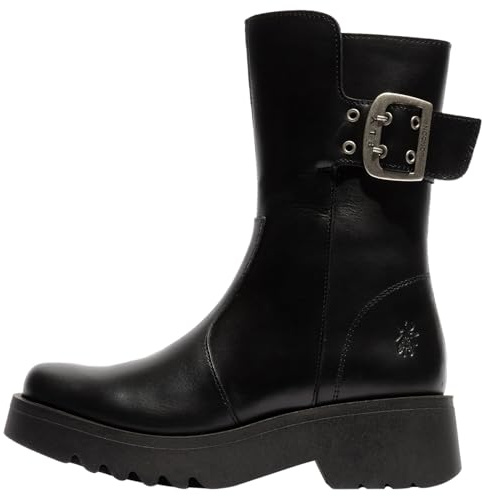 Fly London Womens Mazz127fly Combat Boot, Black, 6 UK