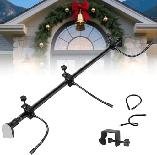 Cintre de guirlande de porte avant, réglable, robuste, s'adapte aux portes de 32 à 201 cm, support de décoration de Noël et d'Halloween pour couronnes, lumières et plus encore, sans vis