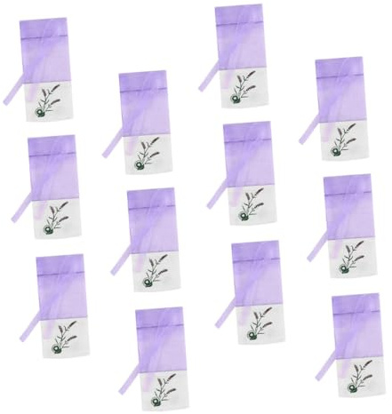 VALICLUD 12pezzi Sacchetti in Rete per Lavanda Vuoti Coulisse Sacchetti in Organza per Spezie o Gioielli Bustine di Lavanda Realizzate