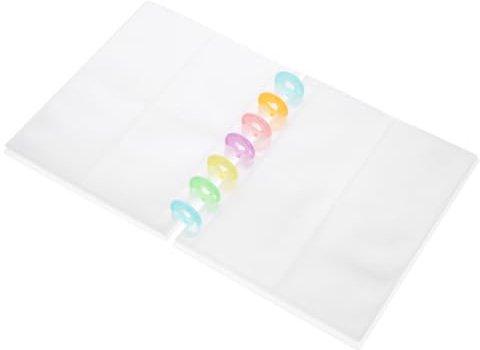 TEHAUX Álbum Fotos Translúcido con Funda Decorativa y Páginas Organizador Portátil para Tarjetas Fotográficas y Recuerdos Resistente y Ligero para Viajes