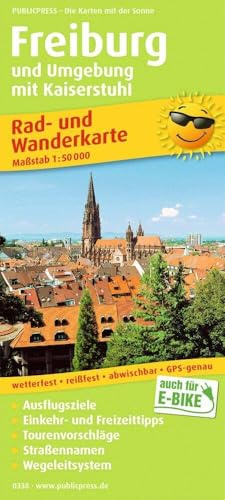 Publicpress Rad- und Wanderkarte Freiburg und Umgebung mit Kaiserstuhl 1:50.000: Rad- und Wanderkarte mit Ausflugszielen, Einkehr- & Freizeittipps, ... 1:50000 (Rad- und Wanderkarte: RuWK)