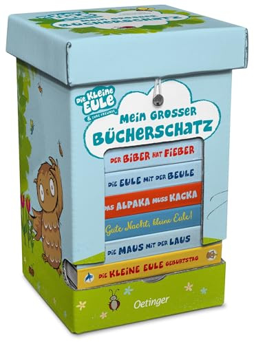 Die kleine Eule. Mein großer Bücherschatz: Schuber mit acht beliebten Pappbilderbüchern der Reihe für Kinder ab 2 Jahren (Die kleine Eule und ihre Freunde)