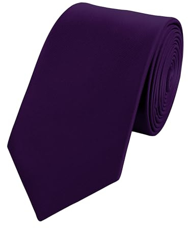 Fabio Farini - einfarbige elegante Krawatten für Herren in 6cm/8cm zur Auswahl