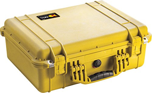 PELI 1520 Professioneller Kamerakoffer für Fotografen, IP67 Wasserdicht, 24L Volumen, Ohne Schaum, Gelb