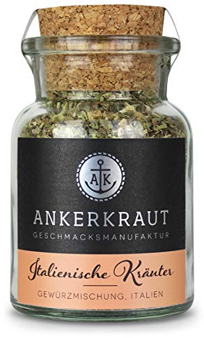 Ankerkraut Italienische Kräuter, mediterranes Universalgewürz für Pasta, Pizza und Salate, 25 g im Korkenglas