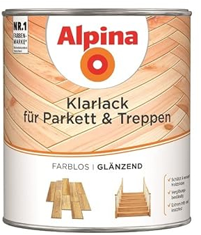 Alpina Klarlack für Parkett & Treppen 2 Liter glänzend