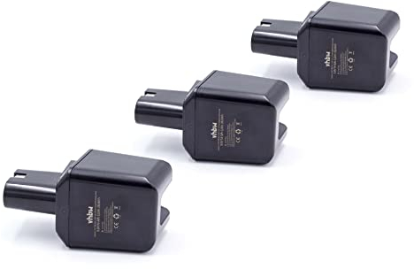 vhbw 3X Akku kompatibel mit Bosch GSS-Serie 1. Generation Werkzeug (3000 mAh, NiMH, 9,6 V)