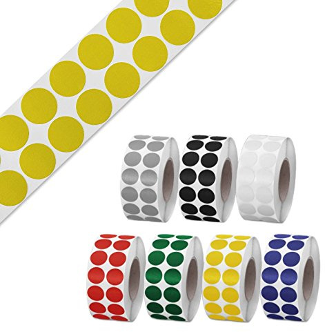 Gewebeklebepunkte Klebepunkte aus Gewebeband | 30 mm rund | Farbe frei wählbar | gelb 500 Stück
