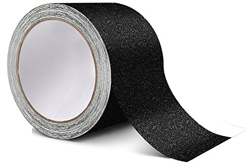 YELAIYEHAO antiscivolo trazione nastro - migliore controllo, attrito, irritante adesivo per scale, di sicurezza, di procedere passo, indoor, 5 cm x 5 m - outdoor - nero