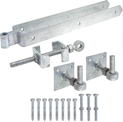 Adjustable 24 Double Strap Gate Hinge Set