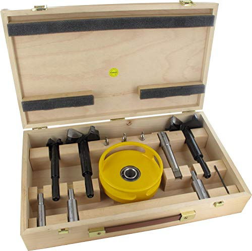 FAMAG Bormax 2.0 WS prima, lang Satz im Holzkasten 9-tlg.: 1614 Ø 50, 60, 70 mm; 1619 Ø 14, 18, 22 mm inkl. MK2 Fix Adapter, Metall