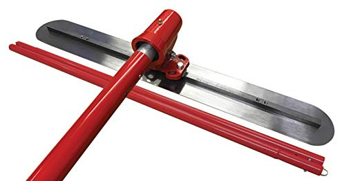 Concrete Float Zinc Plated Fresno Trowel 3ft or 4ft Options Imprinted Concrete Tools (3ft Concrete Steel Float Fresno Kit with 3 Poles)