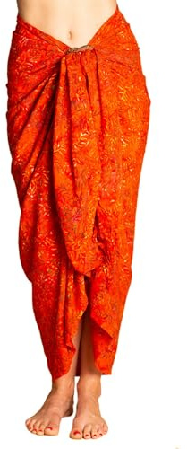 PANASIAM Sarong B017 OrangeBambooleaf, XL