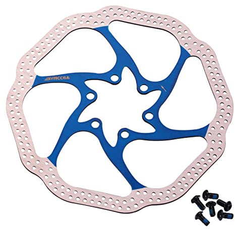 Bynccea 160mm 180mm 203mm Fahrrad Bremsscheibe mit 6 Schrauben für MTB BMX Mountain Rennrad