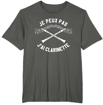 Je Peux Pas J'ai Clarinette Clarinettiste T-Shirt
