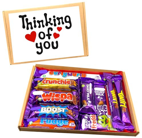 THINKING OF YOU Chocolate Hamper Sweet Box, Chocolate Sweet Box, Chocolate Hamper, Present for All