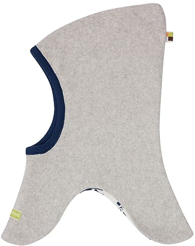 loud + proud Unisex Baby Lt1 Schlupfmütze Fleece, GOTS Zertifiziert Sturmhaube, Silver, 39-41 EU