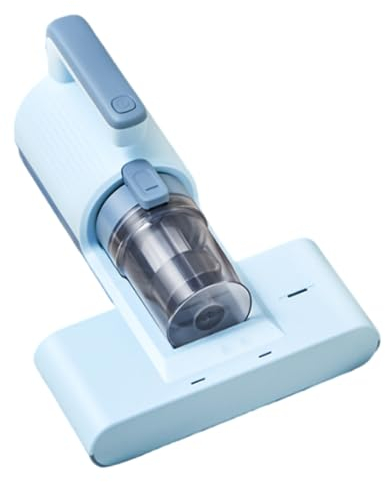 Removedor de ácaros al vacío de mano, aspiradora de polvo, colector de ácaros de cama, succión de 13000Pa, dispositivo de eliminación de ácaros potente UV para el hogar,Blue