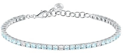 Morellato Bracciale da donna in argento riciclato al 925% con zirconi, collezione Tesori SAIW182